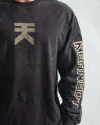 Brutalist Heavy L/S - Pavement Bone On Black