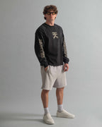 Brutalist Heavy L/S - Pavement Bone On Black
