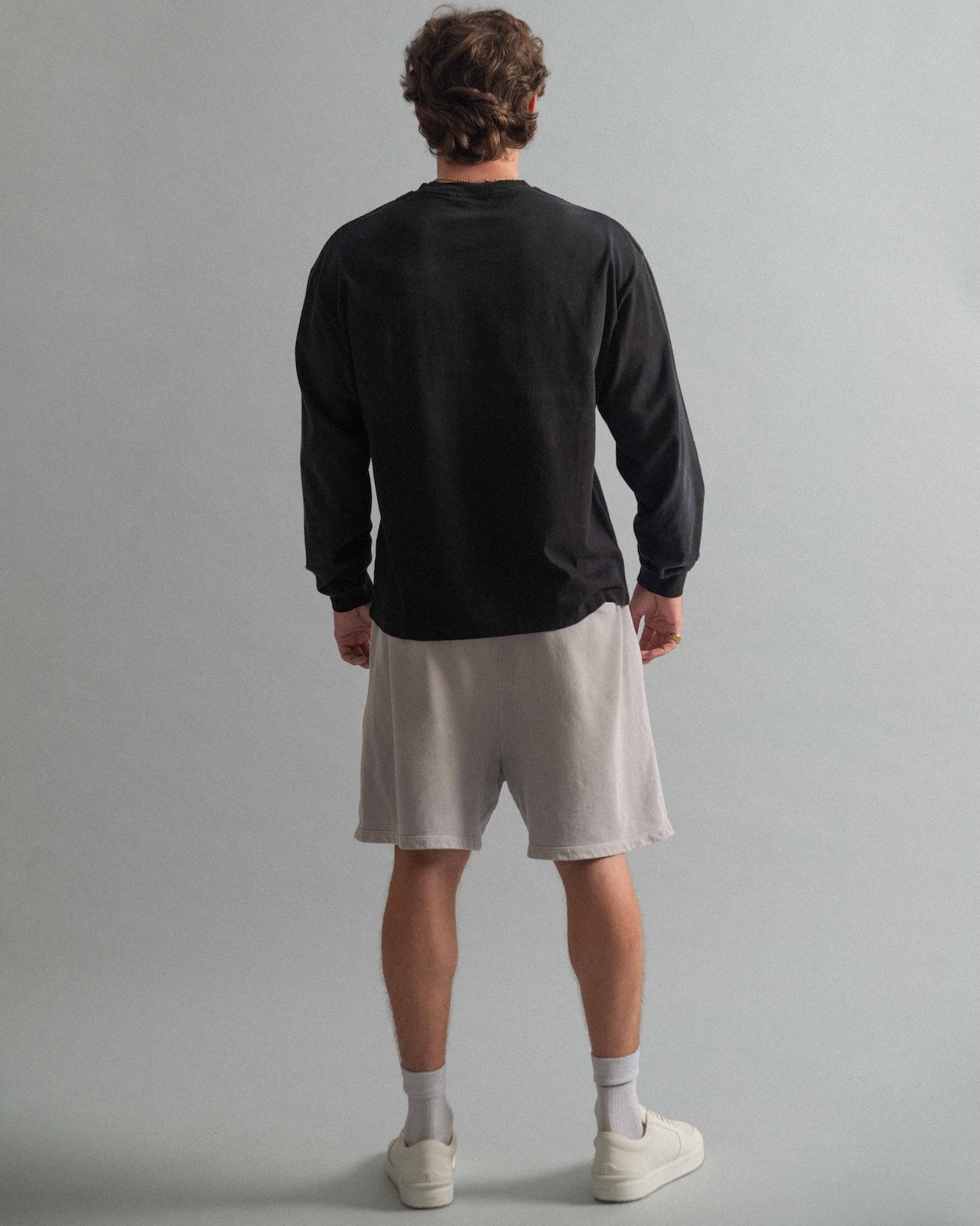 Brutalist Heavy L/S - Pavement Bone On Black