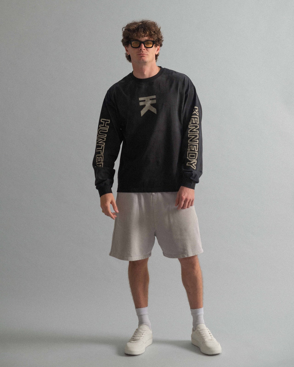 Brutalist Heavy L/S - Pavement Bone On Black