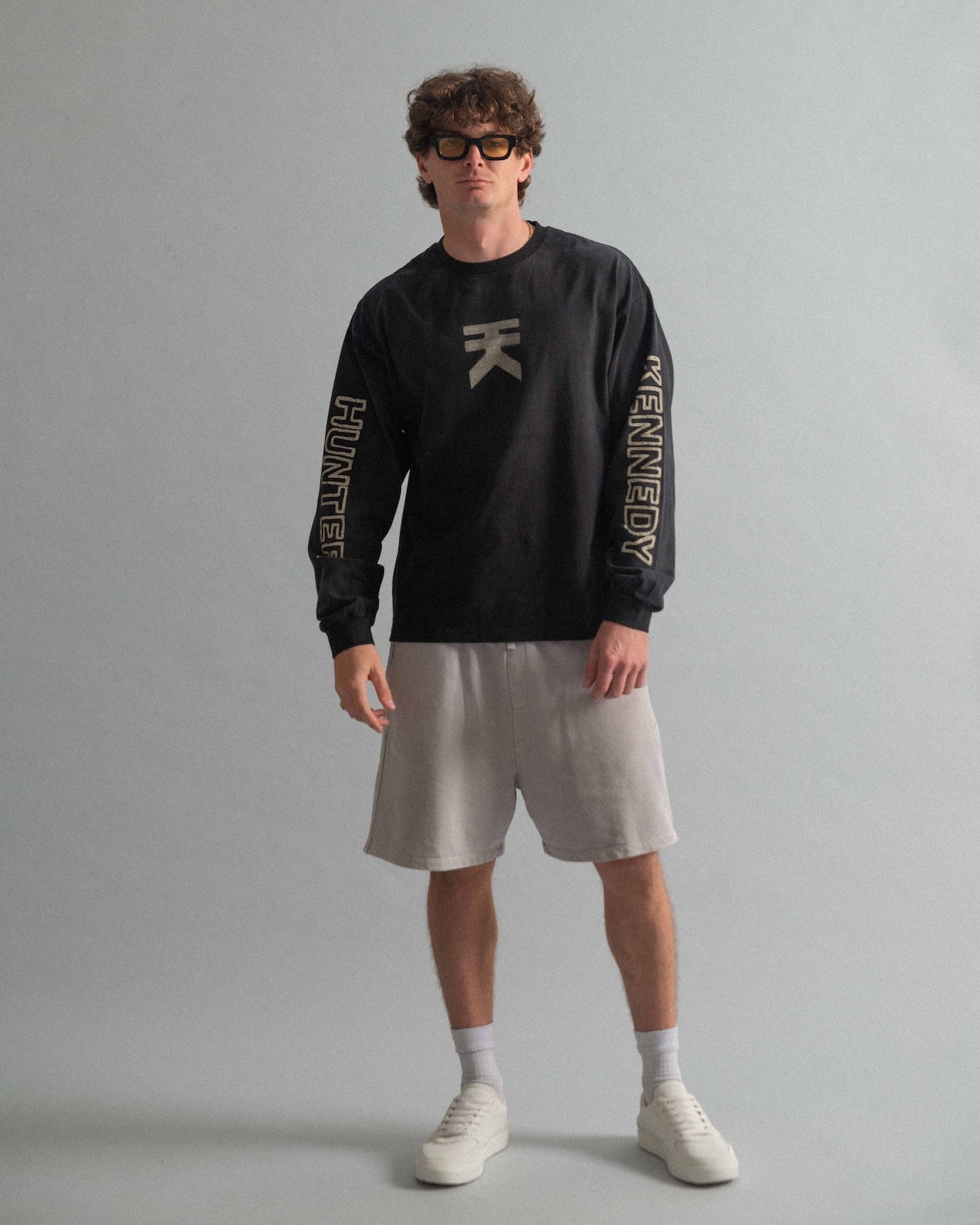 Brutalist Heavy L/S - Pavement Bone On Black