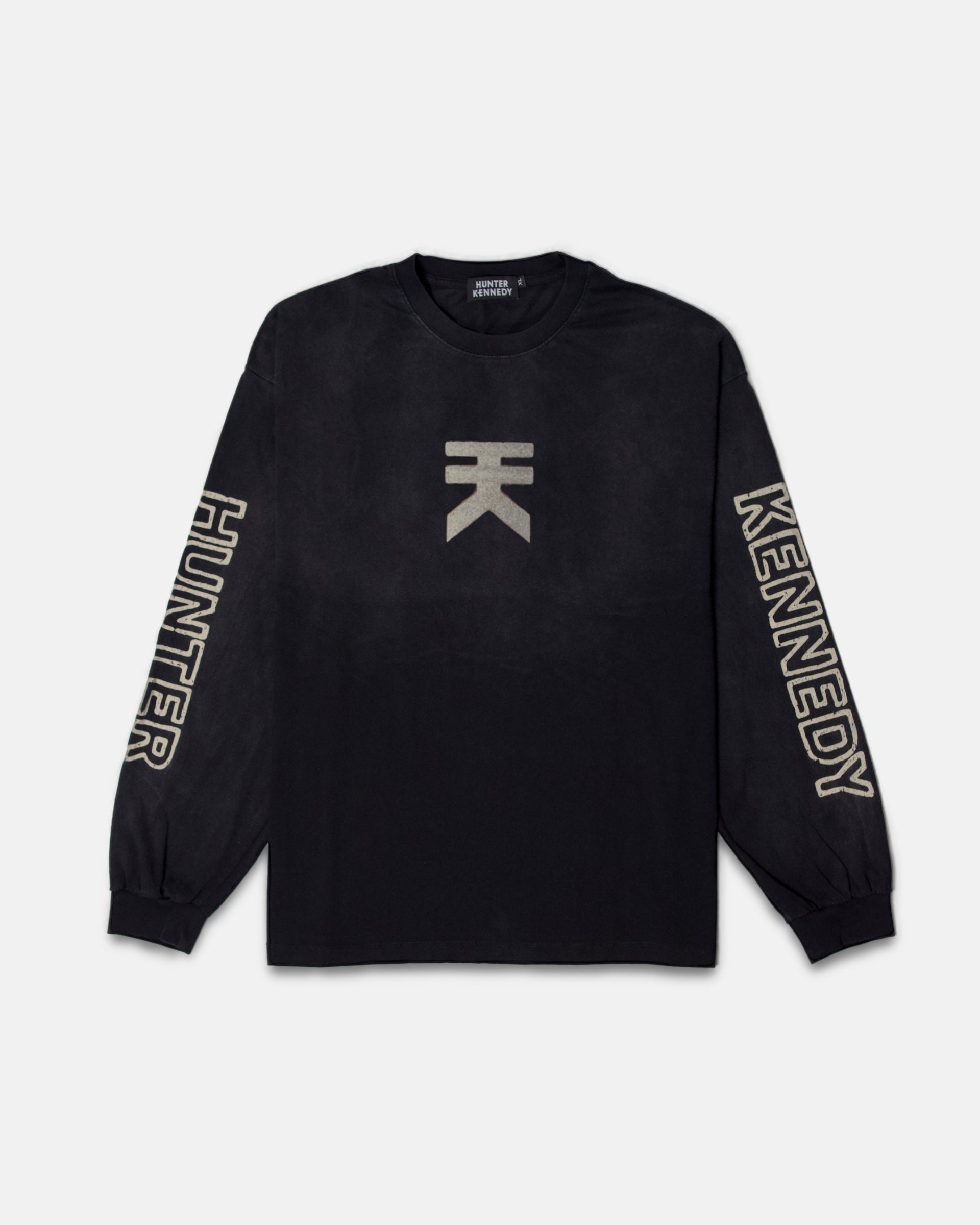 Brutalist Heavy L/S - Pavement Bone On Black
